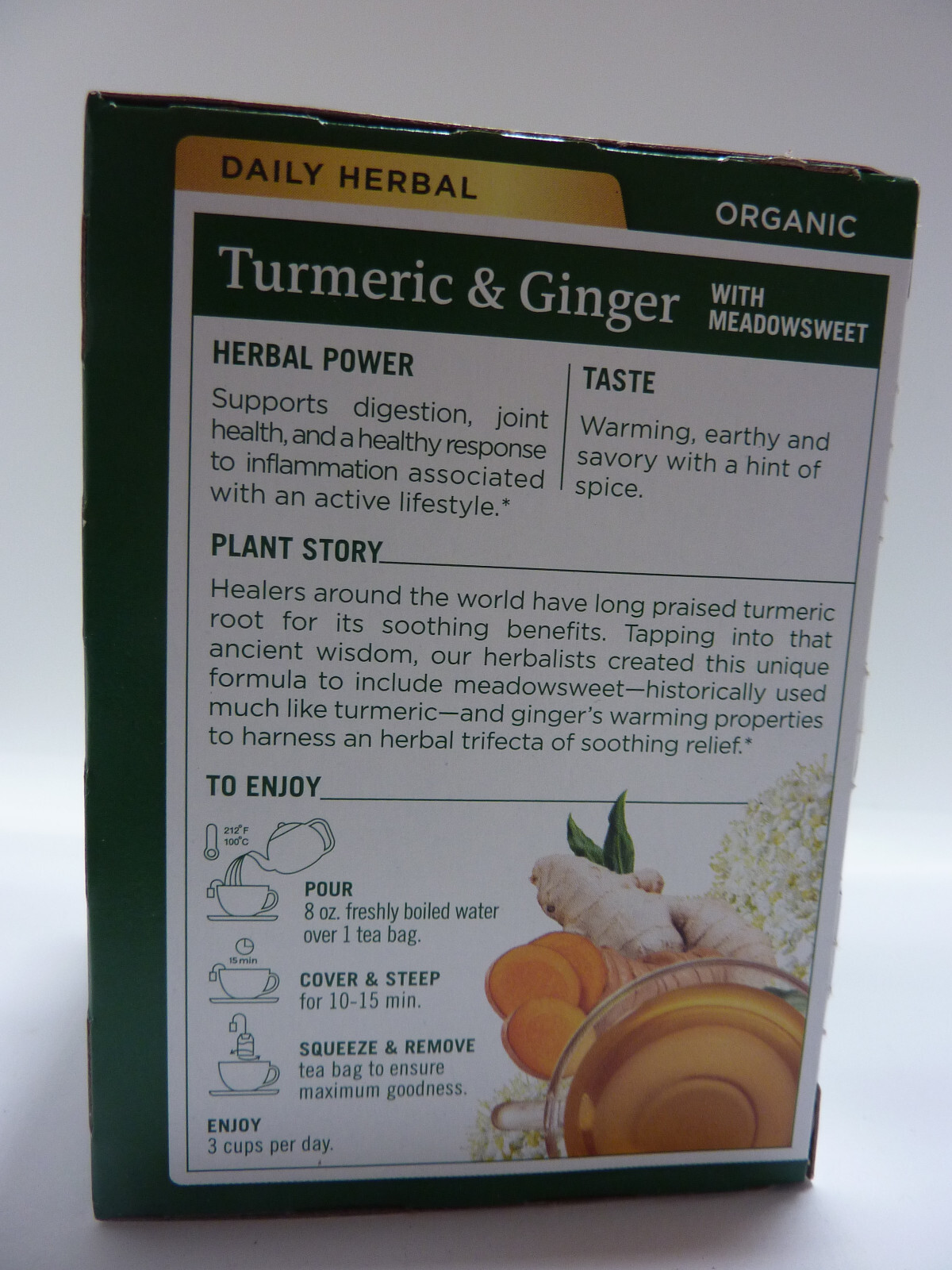 Traditional Medicinals Tea, Organic Turmeric & Ginger 16 Count (Pack of 1)