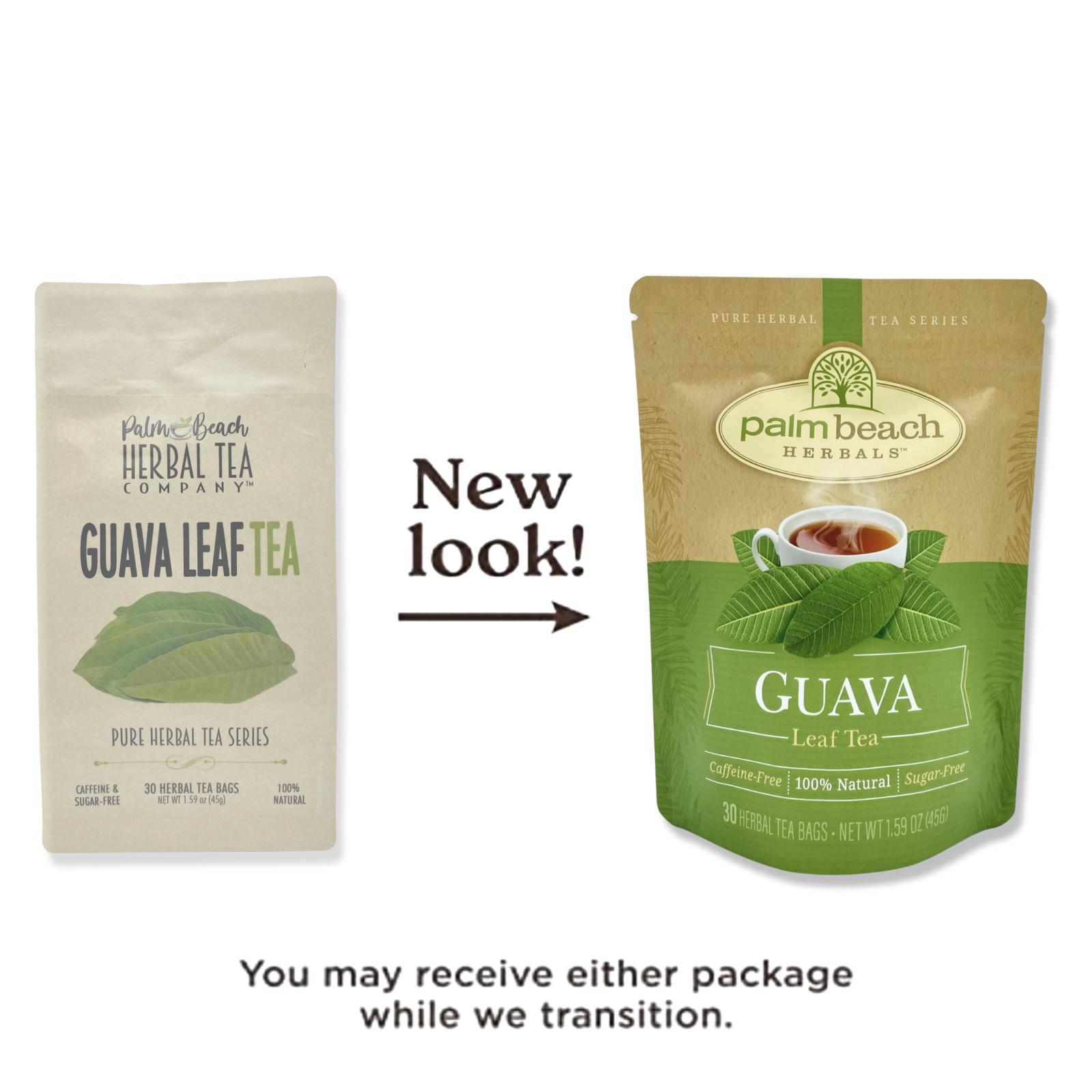 Guava Leaf Tea by Palm Beach Herbals | 30ct, Caffeine-Free