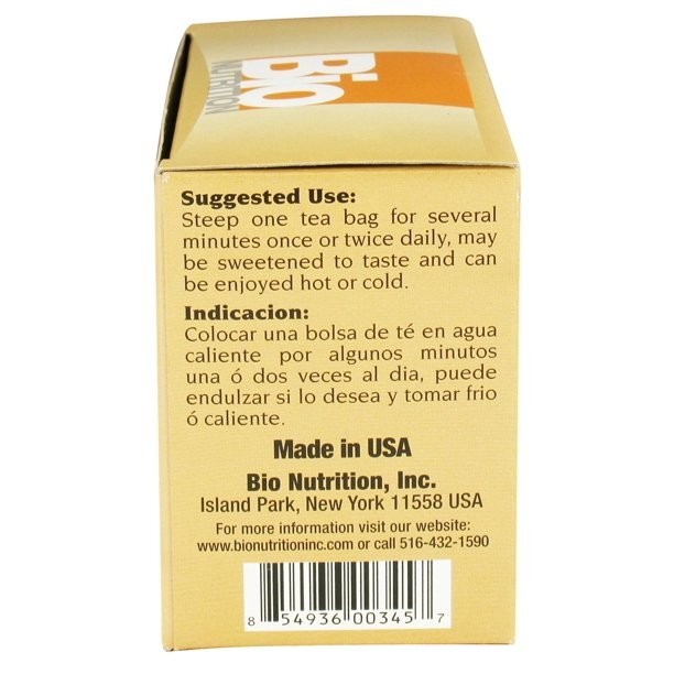 Bio Nutrition Organic Liver Support with Dandelion Root Herbal Tea Bags 30 Count