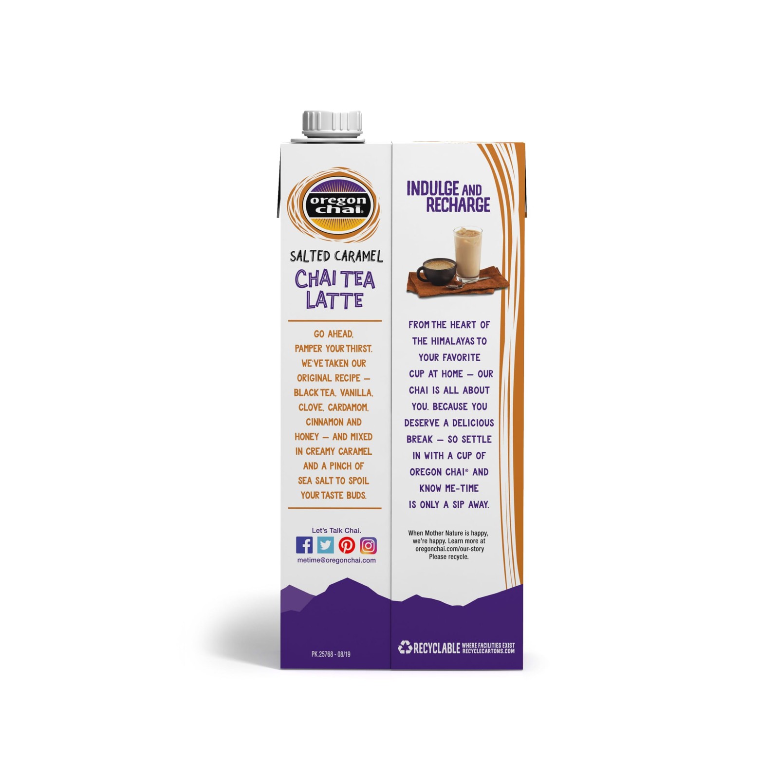 Oregon Chai Salted Caramel Concentrate, 32 Fluid Ounce (Pack of 6)