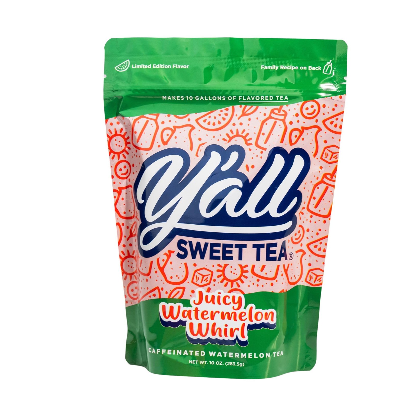 – Watermelon Flavored Iced Tea Bags Gallon Size in 10 Gallons Per Pack Quick …
