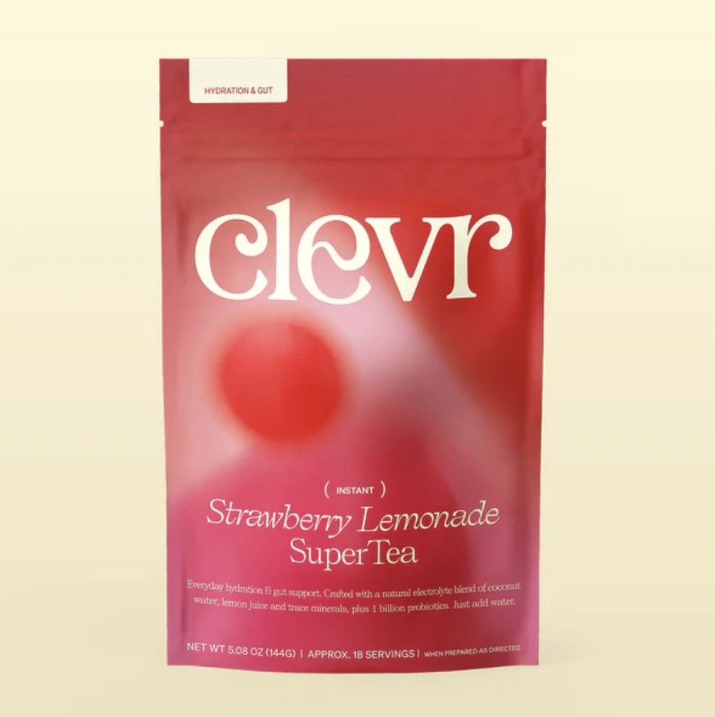 Clevr Hydration & Gut Strawberry Lemonade Supertea 5.08oz