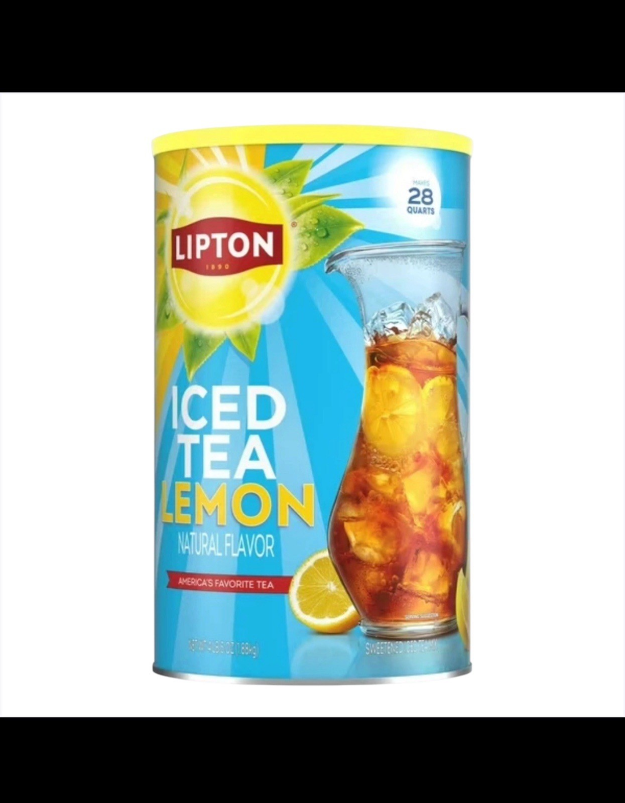 Lipton Iced Tea 🍋 Lemon Flavored Sweetened Iced Tea Mix • Makes 28 Quarts