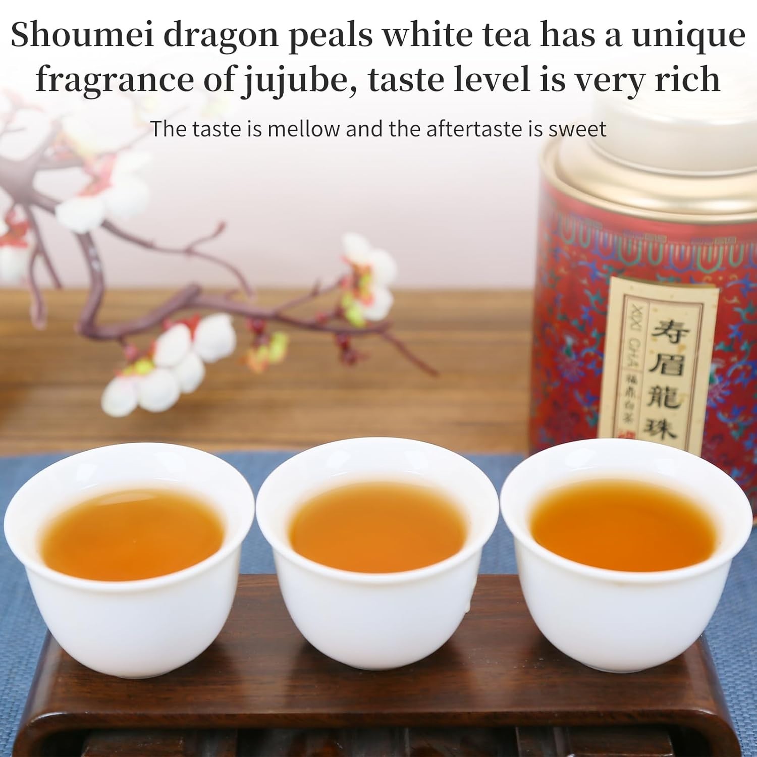Shou Mei Fuding Chinese White Aged Tea Dragon Pearls 200g