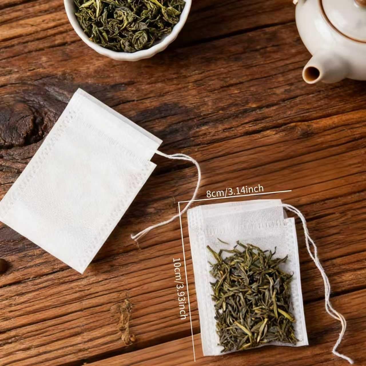 Multi-Functional 3×4 Inch Muslin Drawstring Tea Bags – Ideal for All Beverages