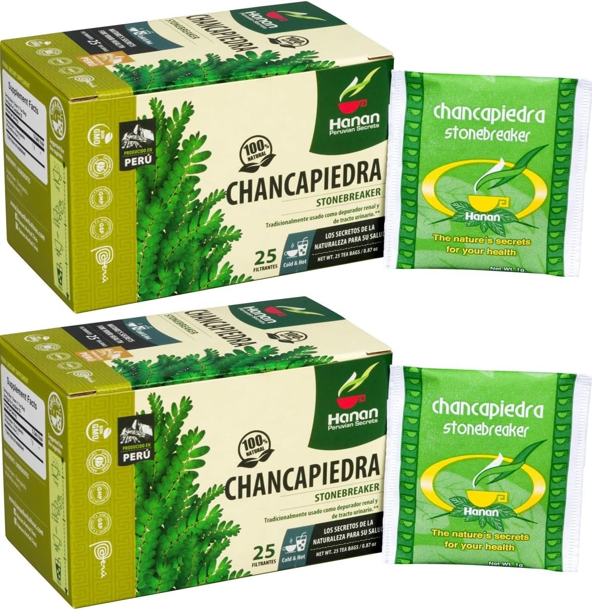 Hanan Chanca Piedra Tea – 50 Teabags of Chanca Piedra Stone Breaker Tea Leaves