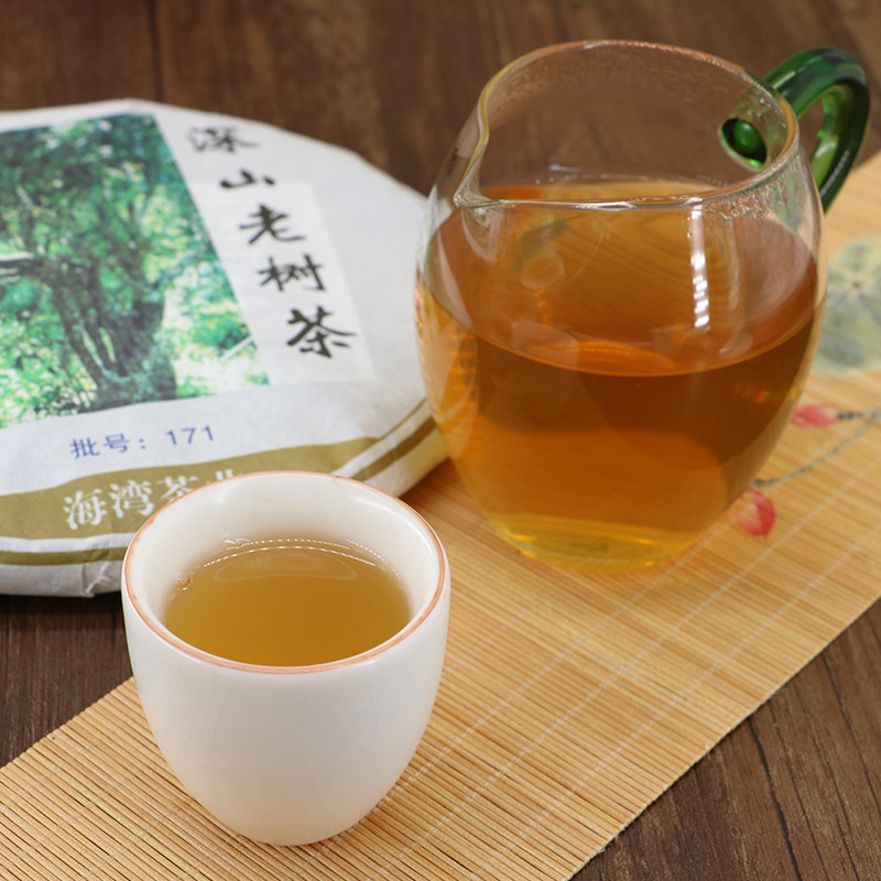 2017 Lao Tong Zhi Puer Yunnan Shen Shan Old Tree Haiwan Shen Puer Tea Raw 500g