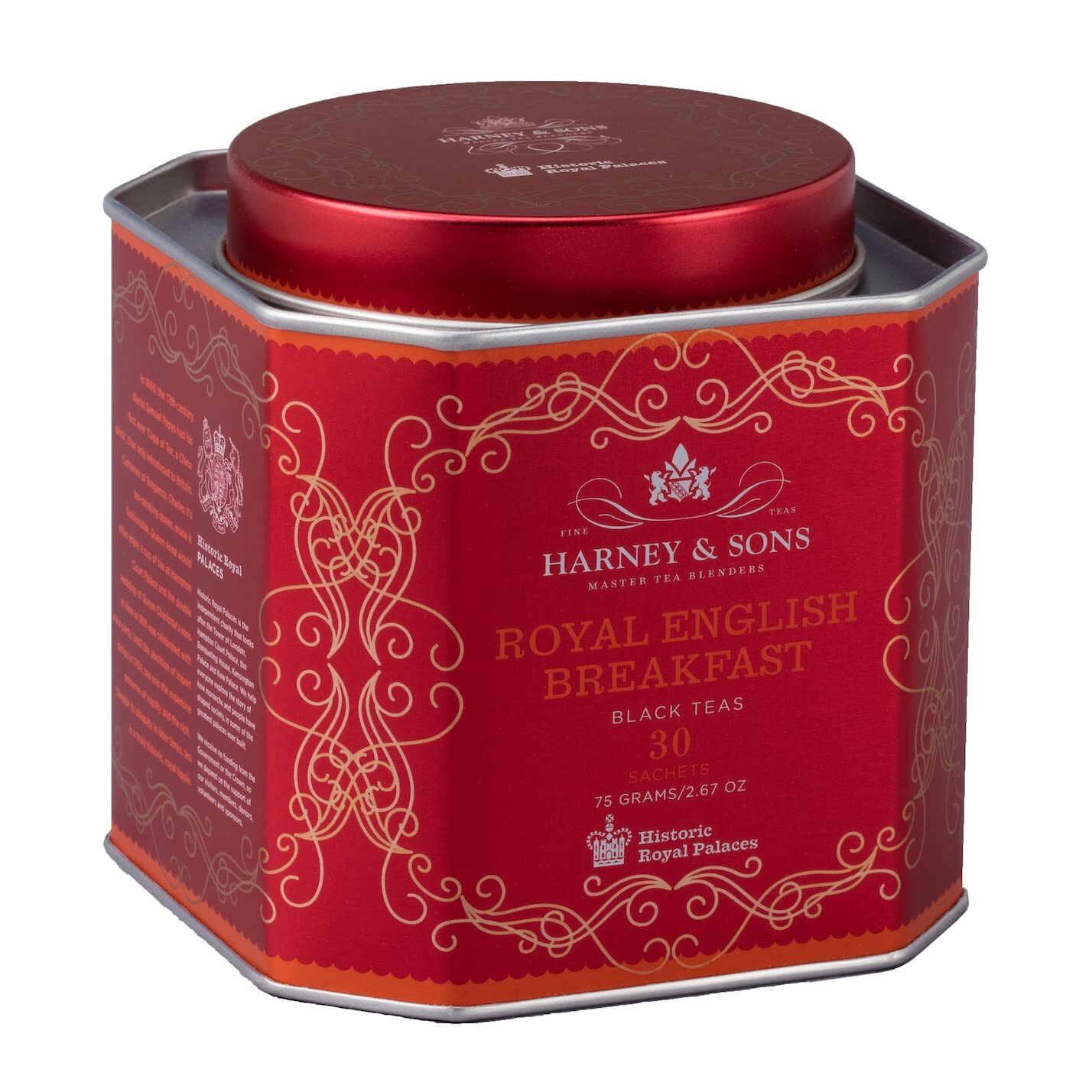 Royal English Breakfast Tea Pack of 2 30 Sachets Full Bodied Brew 12 oz Cups