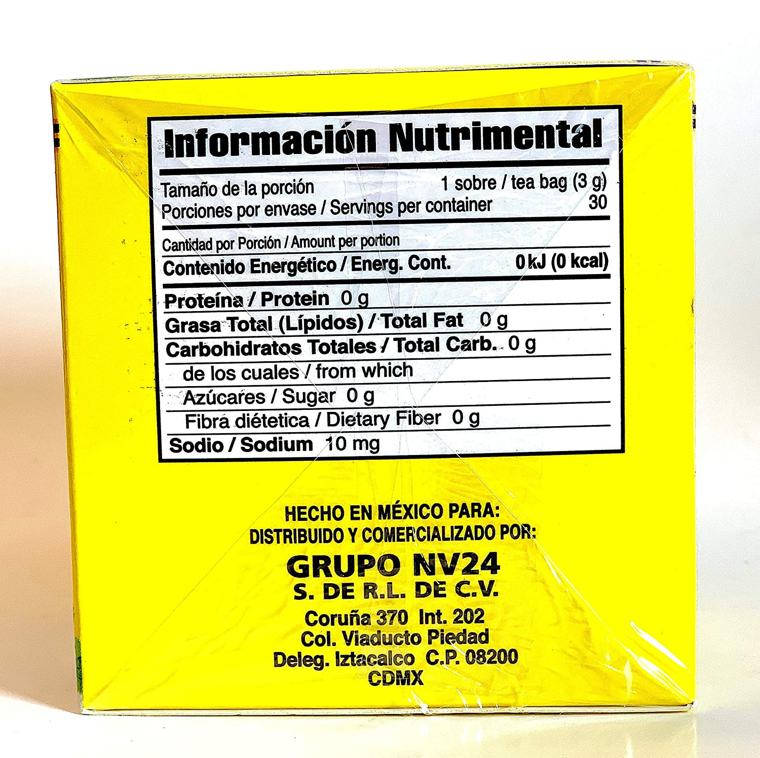 Tea CHUPA Panza, Tea Based ONGINGER Root, PINNEAPPLE, Flaxseed & Cinnamon (30 Te