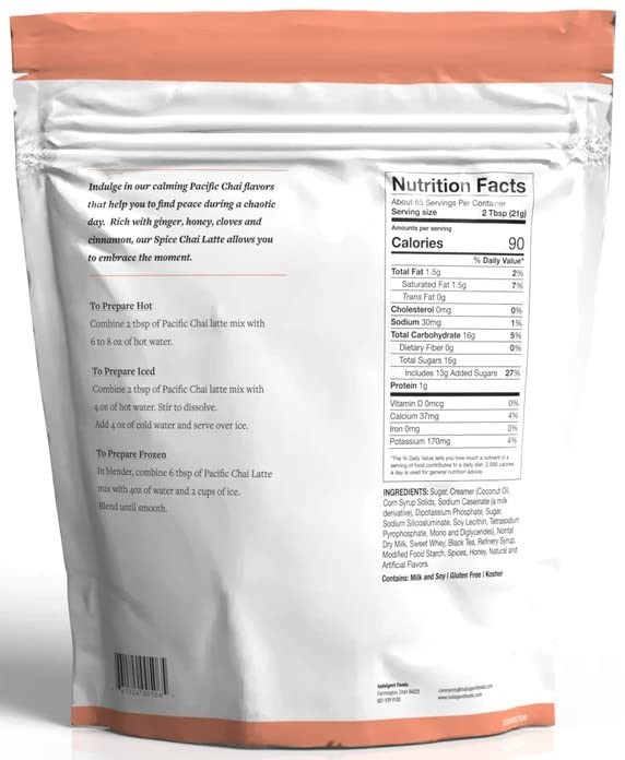 Latte Spice Instant Chai Latte Mix – 3 lb Pack for Authentic Flavor Anytime