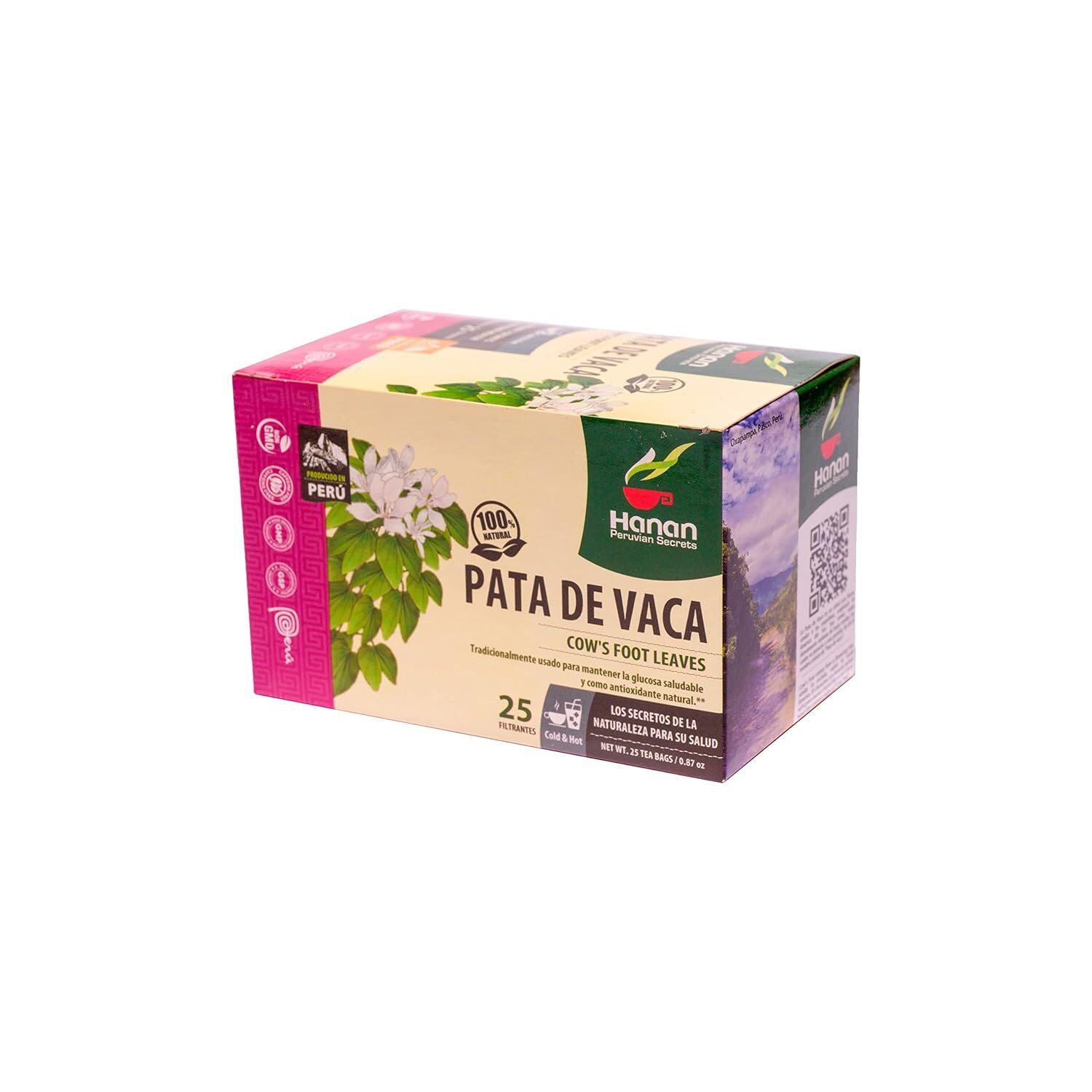 Pata de Vaca 25 Herbal Tea Bags Soldiers Foot from Peru