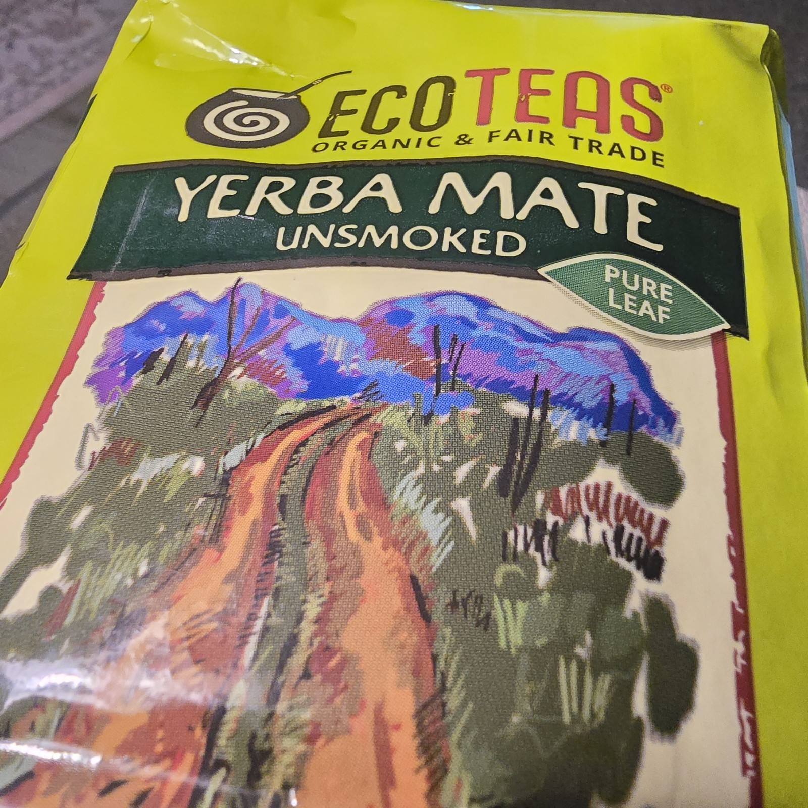 Eco Teas Organic Yerba Mate Green Energy Loose Leaf Tea 1 Lb Exp 2030