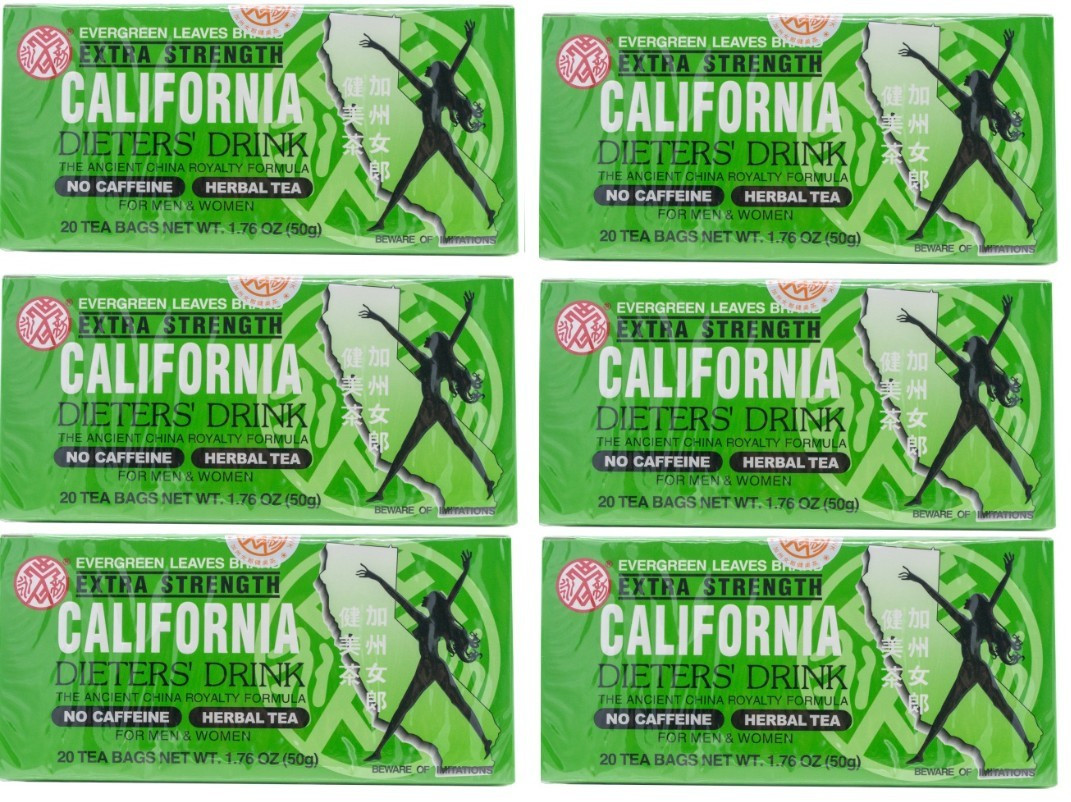 California Dieter’s Drink Extra Strength Tea, 20 Count (PACK OF 6)