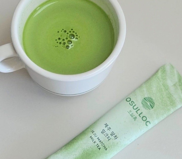 OSULLOC Korean Milk Tea Stick Set 3 Flavors Matcha Hojicha Milk Tea 30 Sticks
