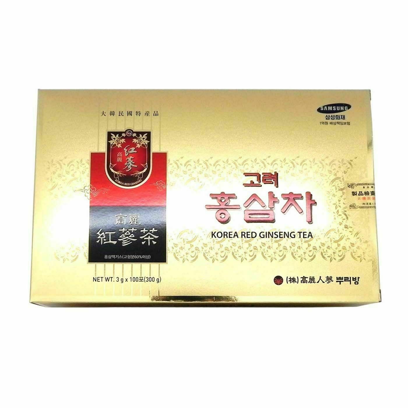 Korean Red Ginseng Extract Red Ginseng Root Tea 3g x 100 bags Healthy Tea