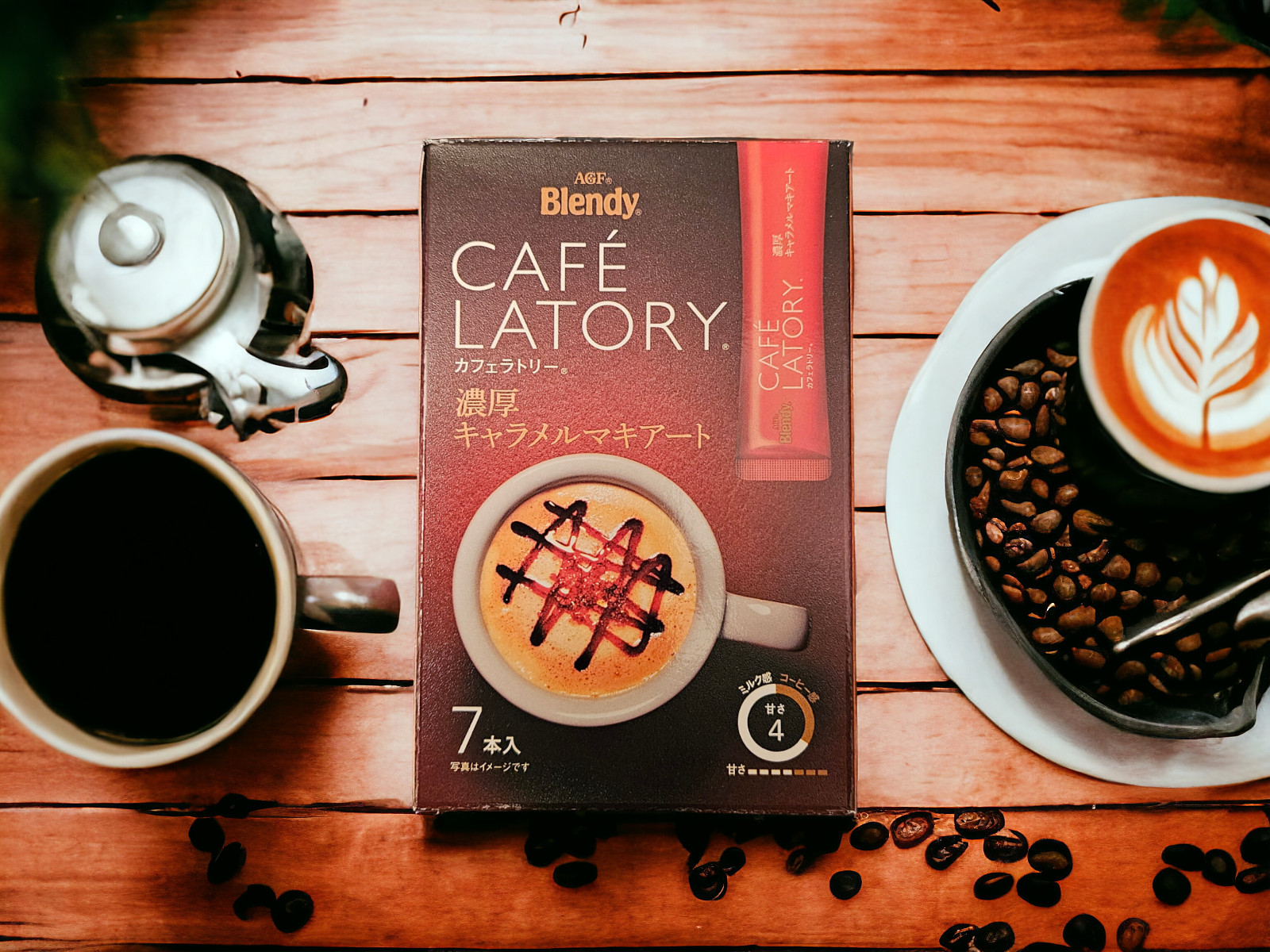 AGF Blendy Cafe Latory Caramel Macchiato 7 Sticks / 81g – Product of Japan