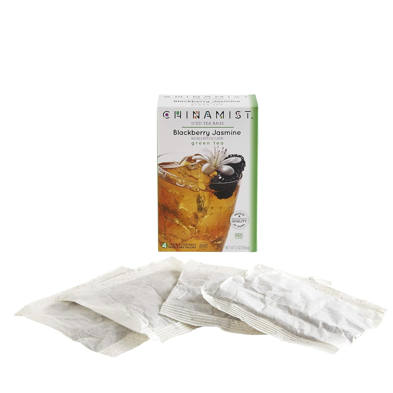 China Mist Blackberry Jasmine Iced Green Tea – Brew at Home (6 Pack)