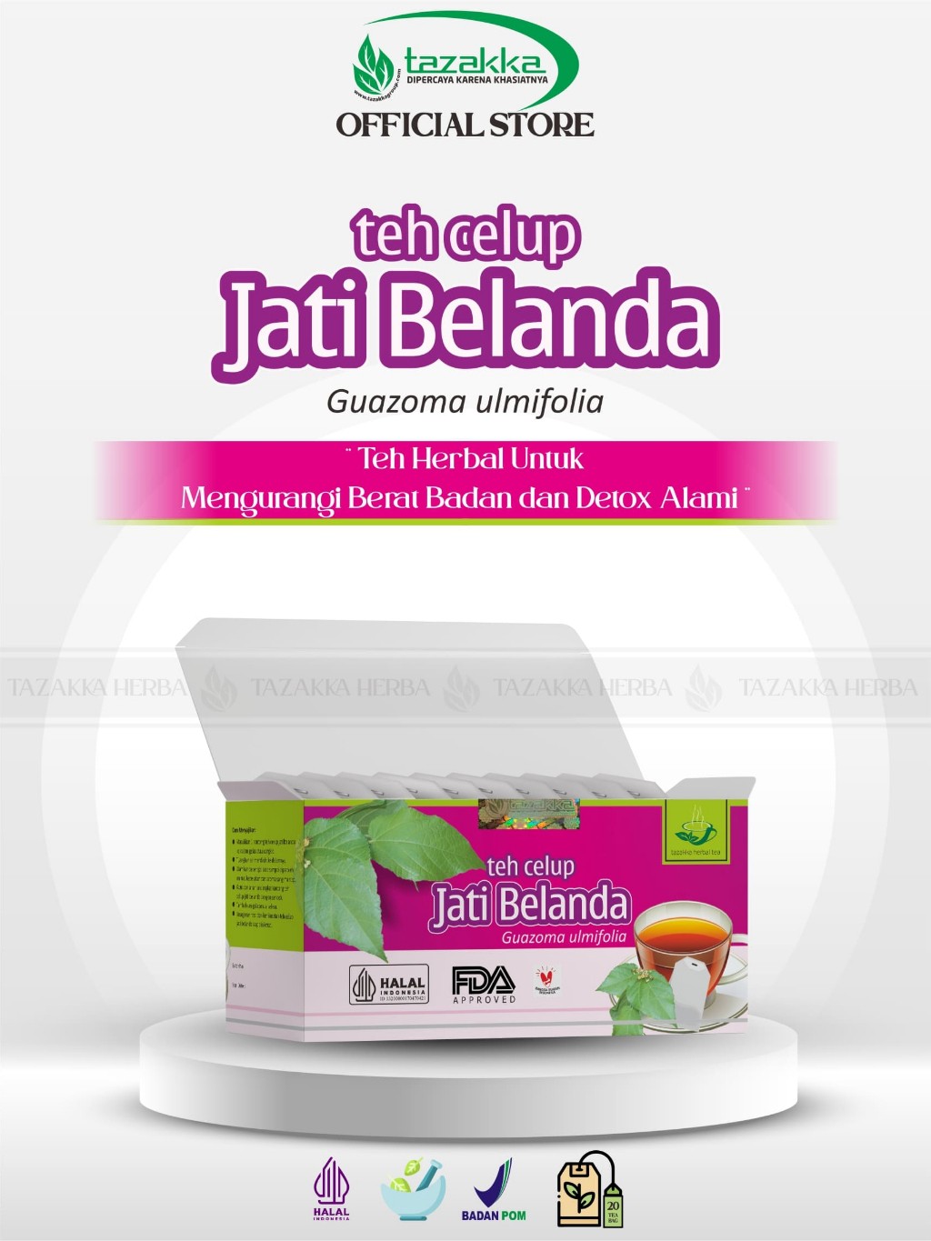 3x Jati Belanda Herbal Tea Bags 40g Bundle 3×20 Sachets 120g Aroma Ritual