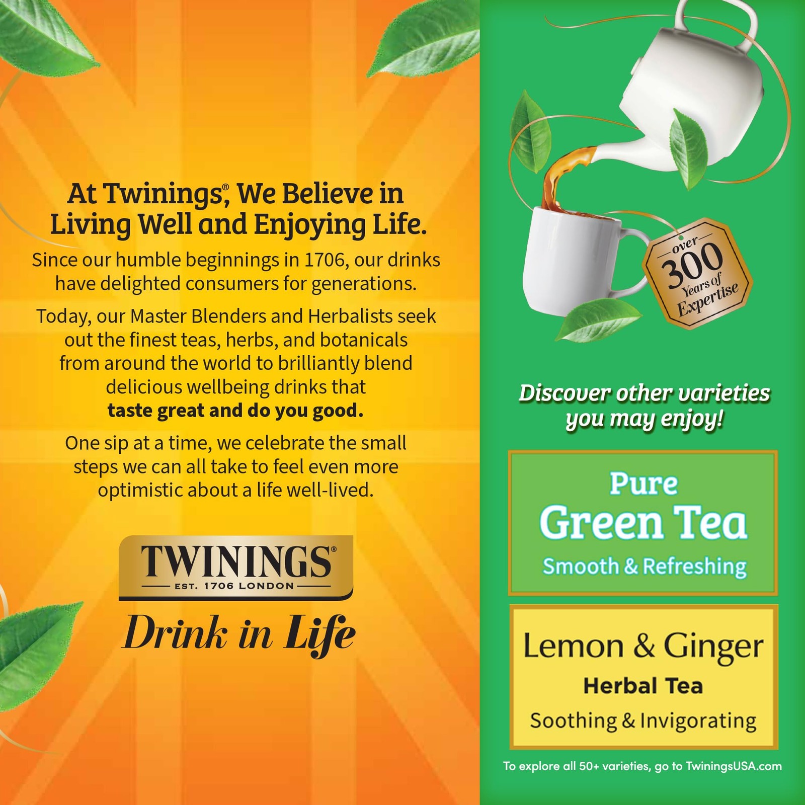 Twinings Green Tea with Jasmine Individually Wrapped 100 Count (Pack of 1)
