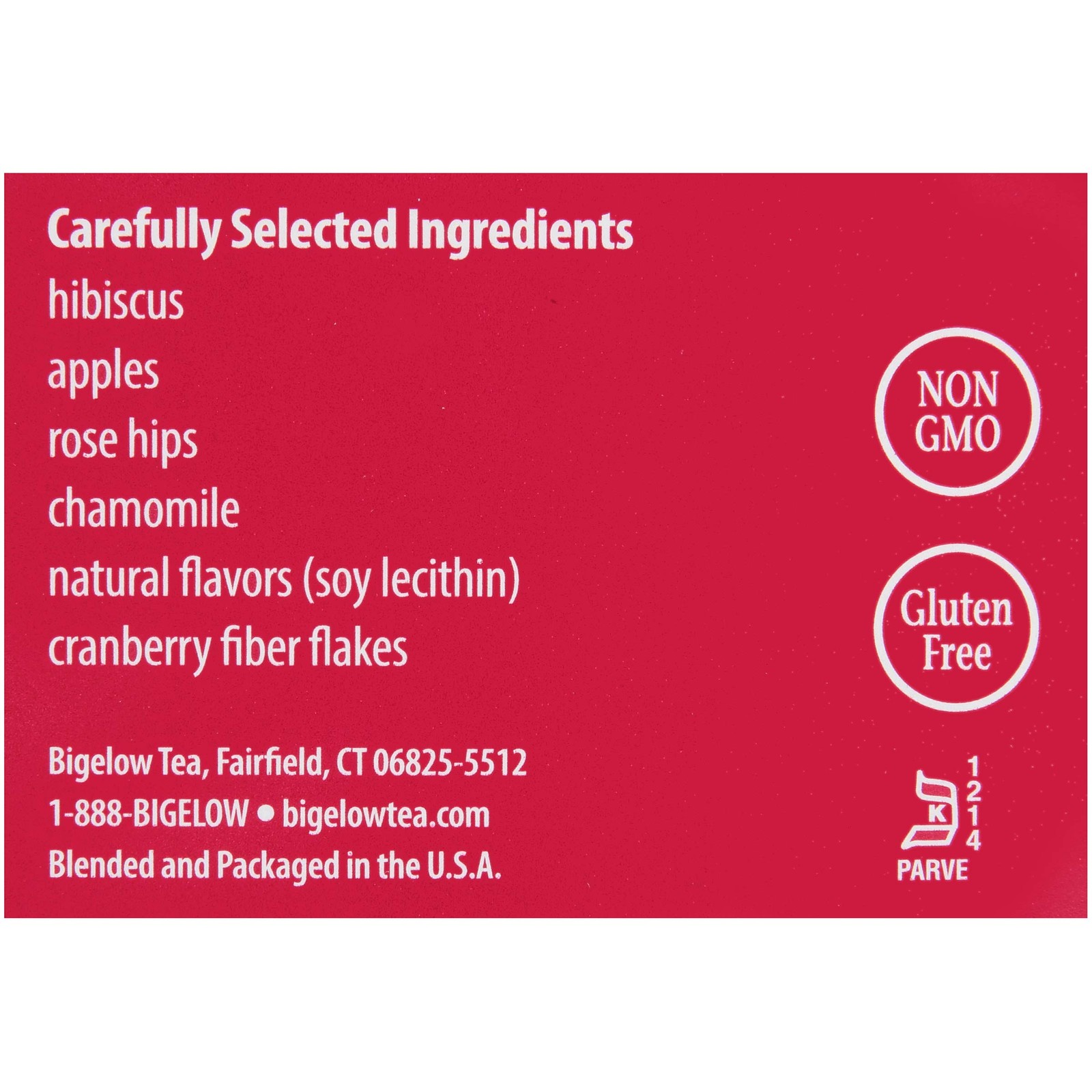 Bigelow Autumn Delight Cranberry Apple Herbal Tea 28 Count Pack of 6