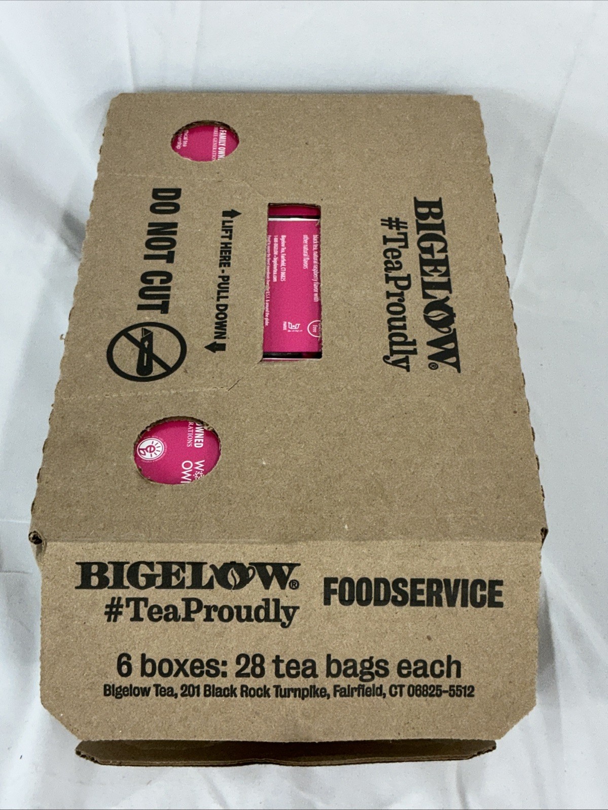 Bigelow Raspberry Royale Black Tea 168 Tea Bags 28 Bags A Box Pack of 6 Boxes