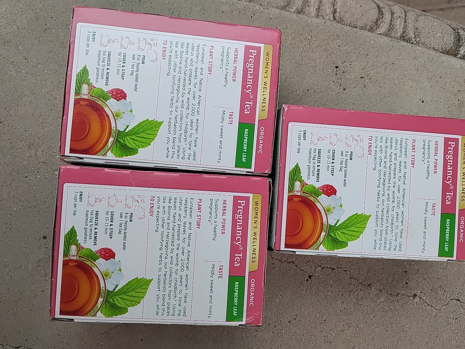 Organic Pregnancy Tea Raspberry Leaf, Caffeine-Free, 16 Tea Bags