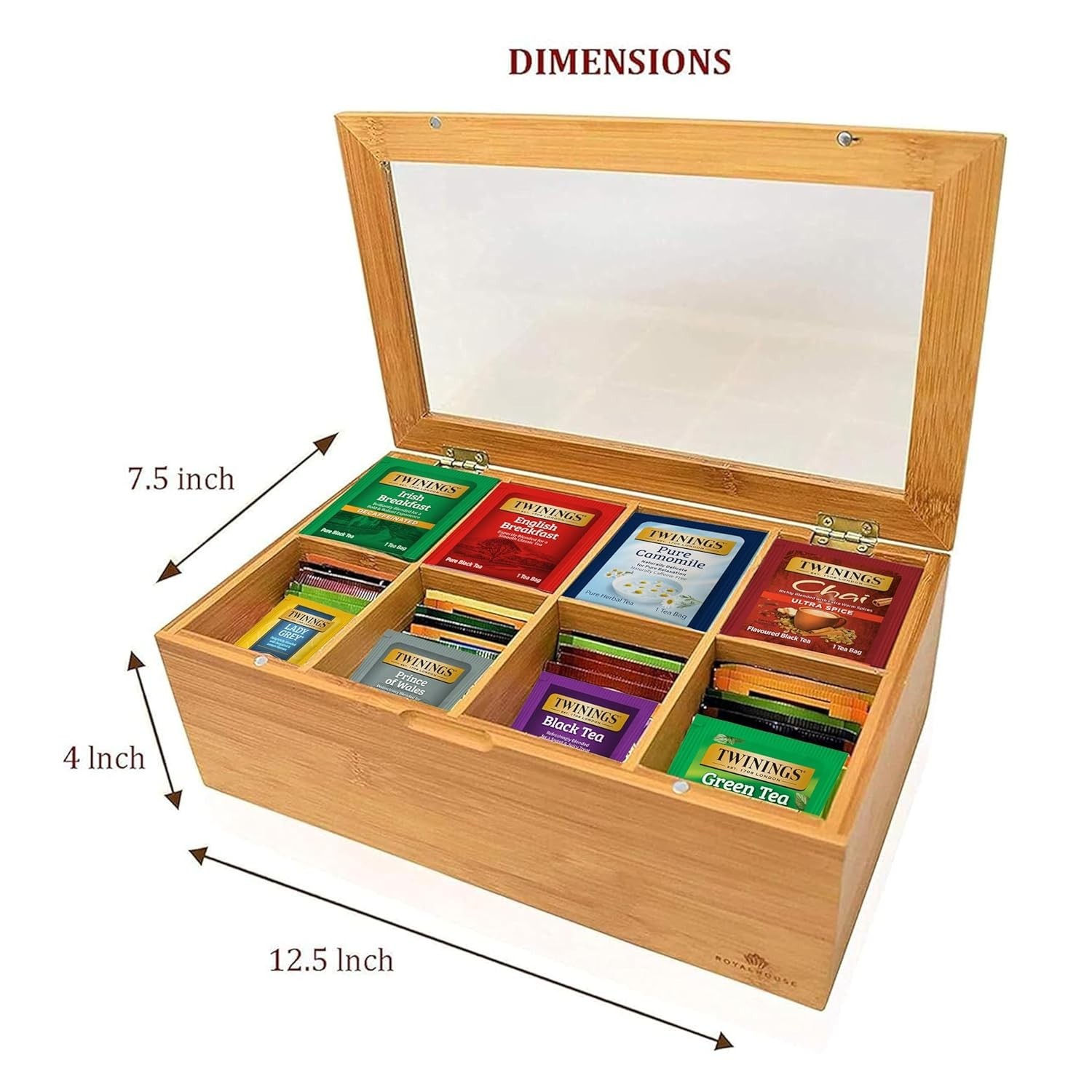 Tea Sampler Collection – 80 Tea Bags, 20 Flavors/Assorted Tea, Gift Set in Decor