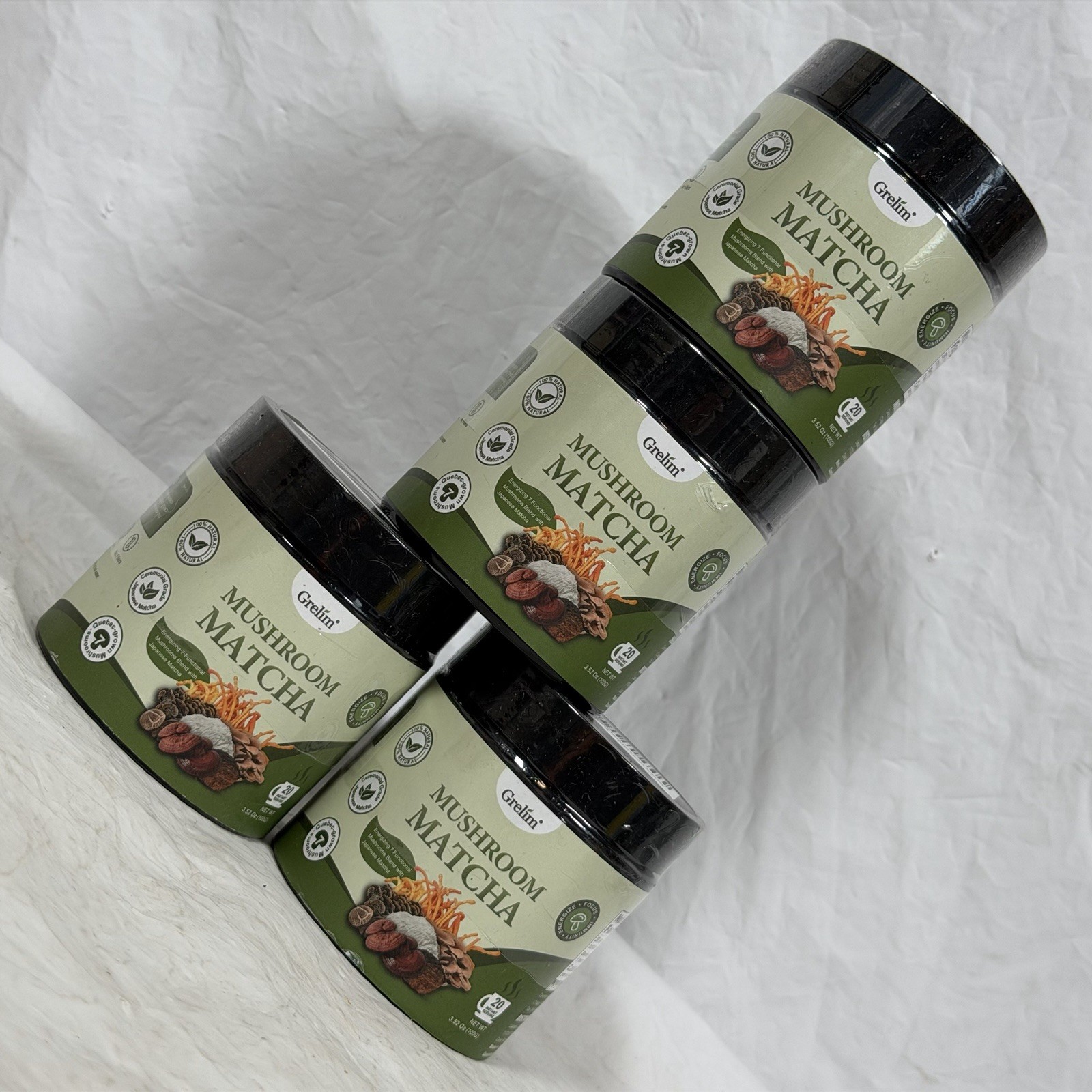 Lot of 4-Gremlin Matcha Mushroom Powder 80 Servings Exp. 12/25/28
