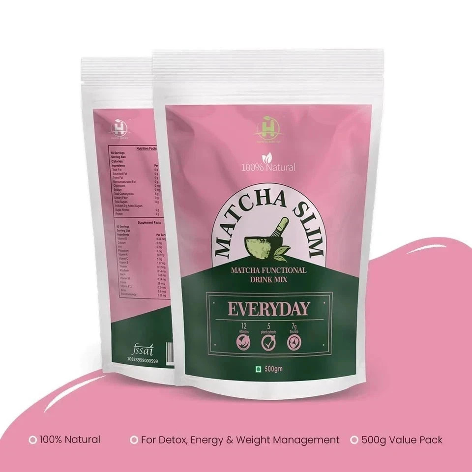 Matcha Slim Green Tea Weight Management High In Antioxidants Detoxifying (100gm)