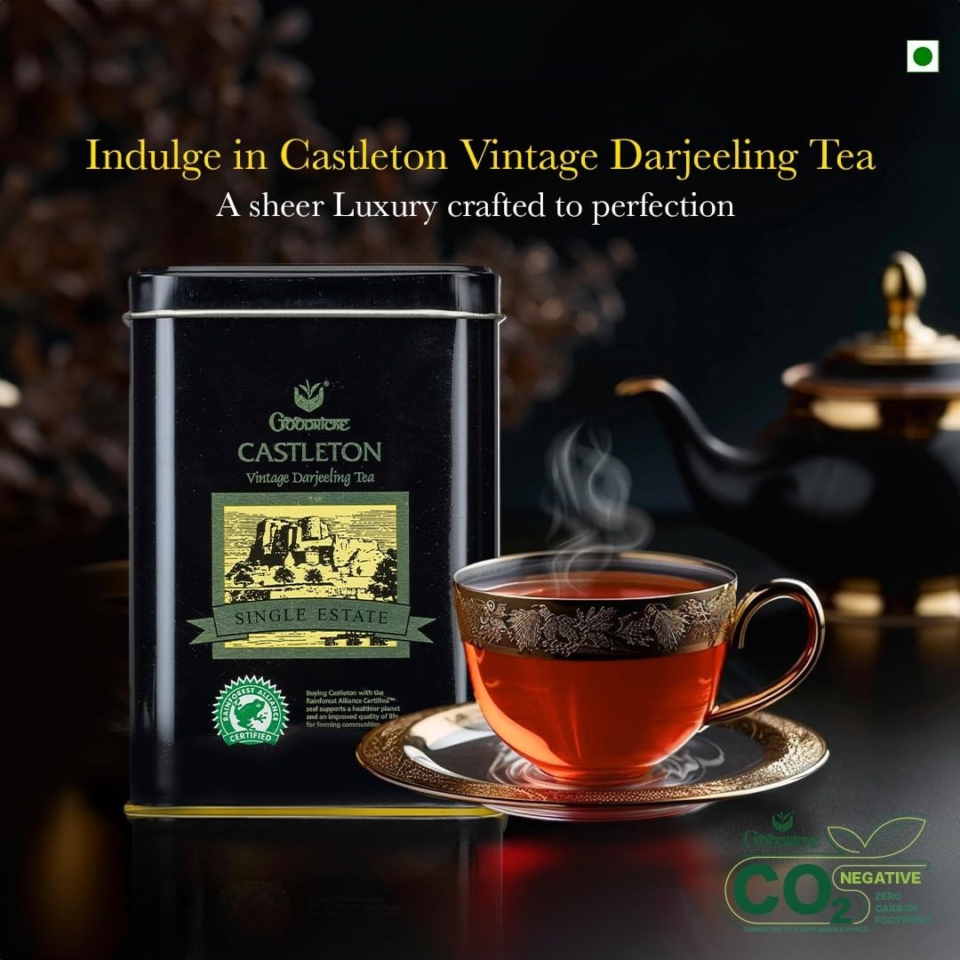 GOODRICKE Castleton Vintage Darjeeling Tea – 250gm Single Estate Whole Leaf