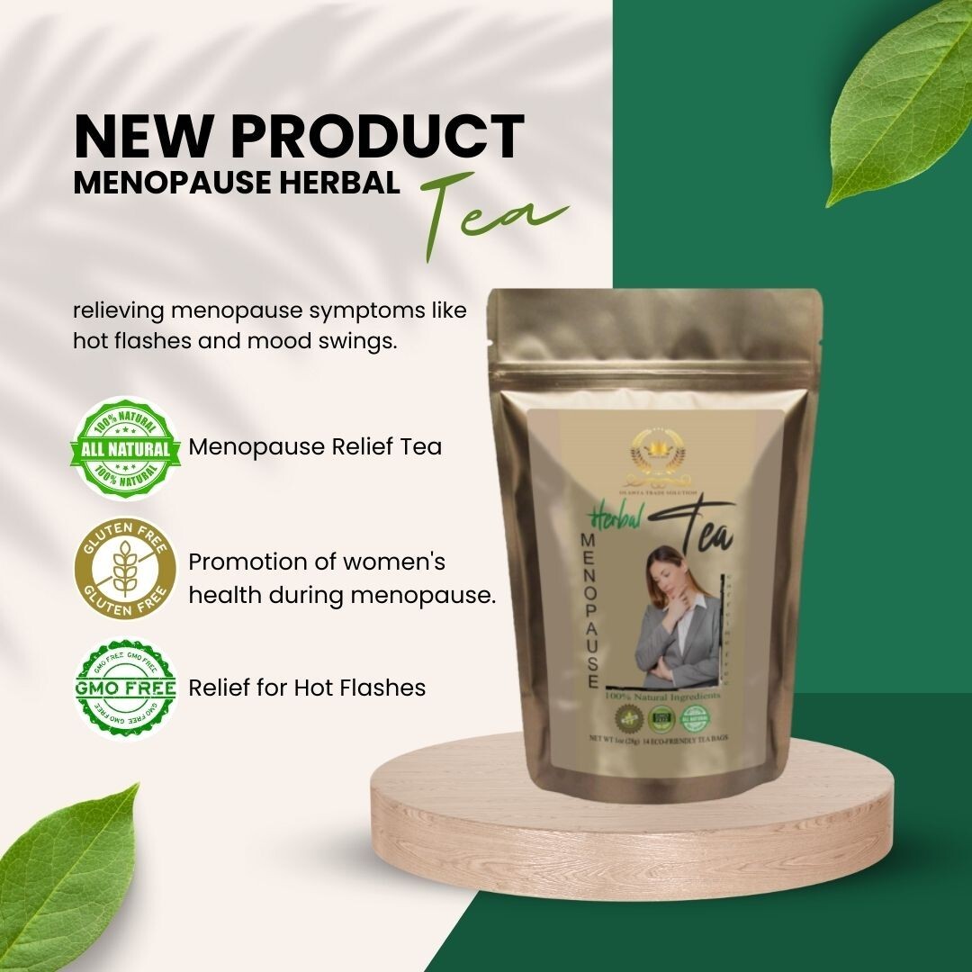MENOPAUSE HERBAL TEA – Black Cohosh & Ginkgo Biloba Menopause Aid Hot Flash -2