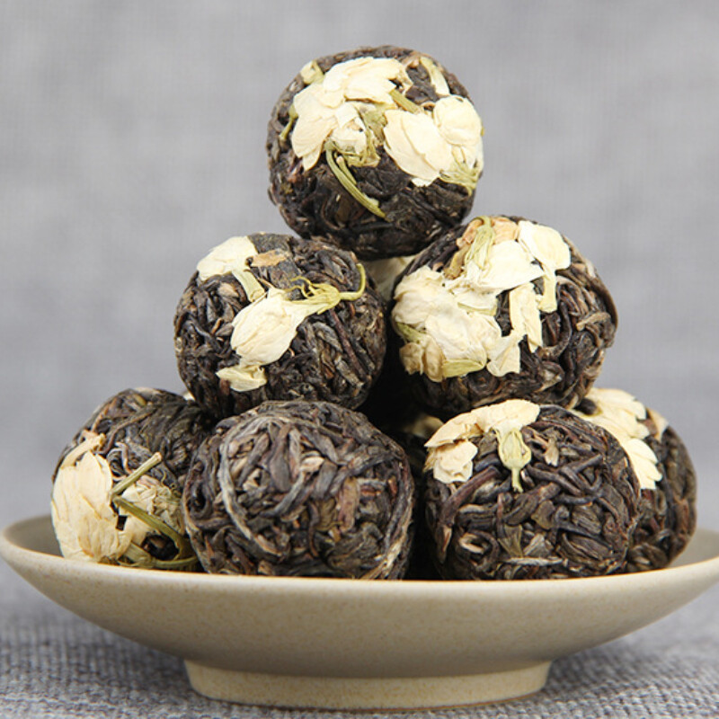 Ancient Tree Flower Pu-erh Tuocha Yunnan Jasmine Pu’er Dragon Ball Raw Tea 500g