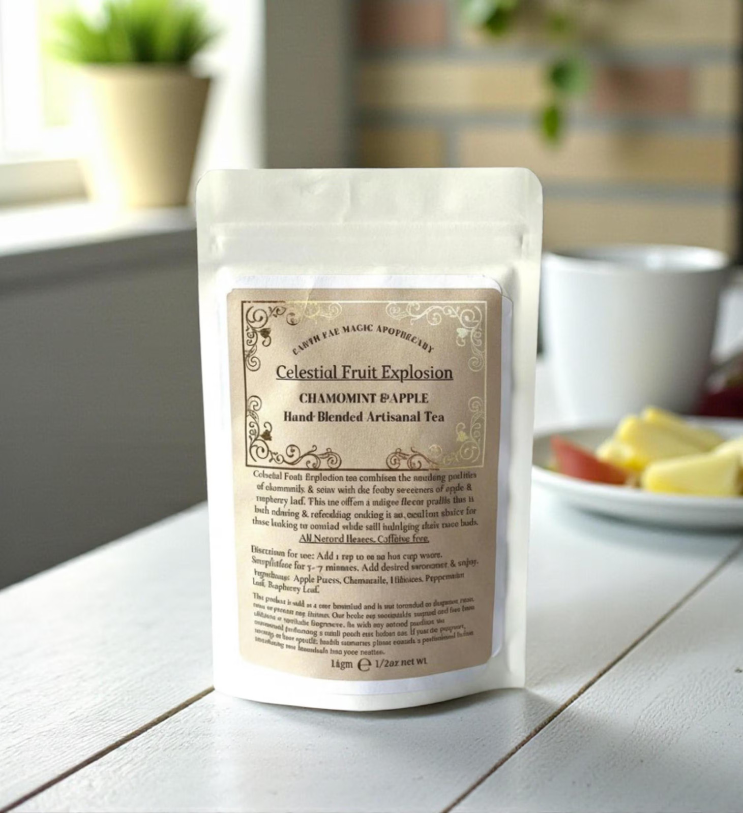 Raspberry Chamomint Tea Organic Loose Leaf Chamomile Sampler Blend