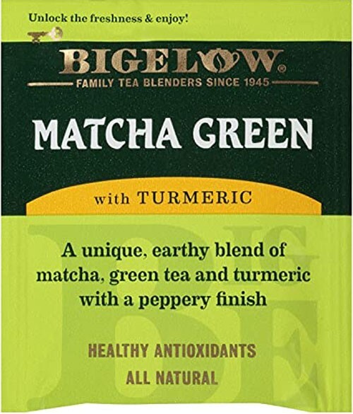 Bigelow Matcha Green Tea with Turmeric – 18 tea bags