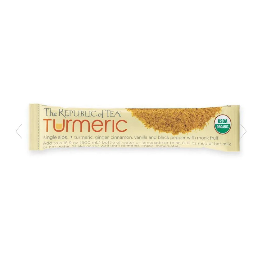 The Republic of Tea – Organic Turmeric 14 Single Sips – December 2026
