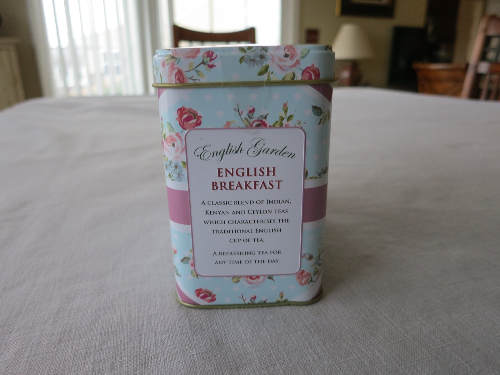 Ahmad Tea London English Breakfast Tea, 40 Teabags in Floral Tin, New