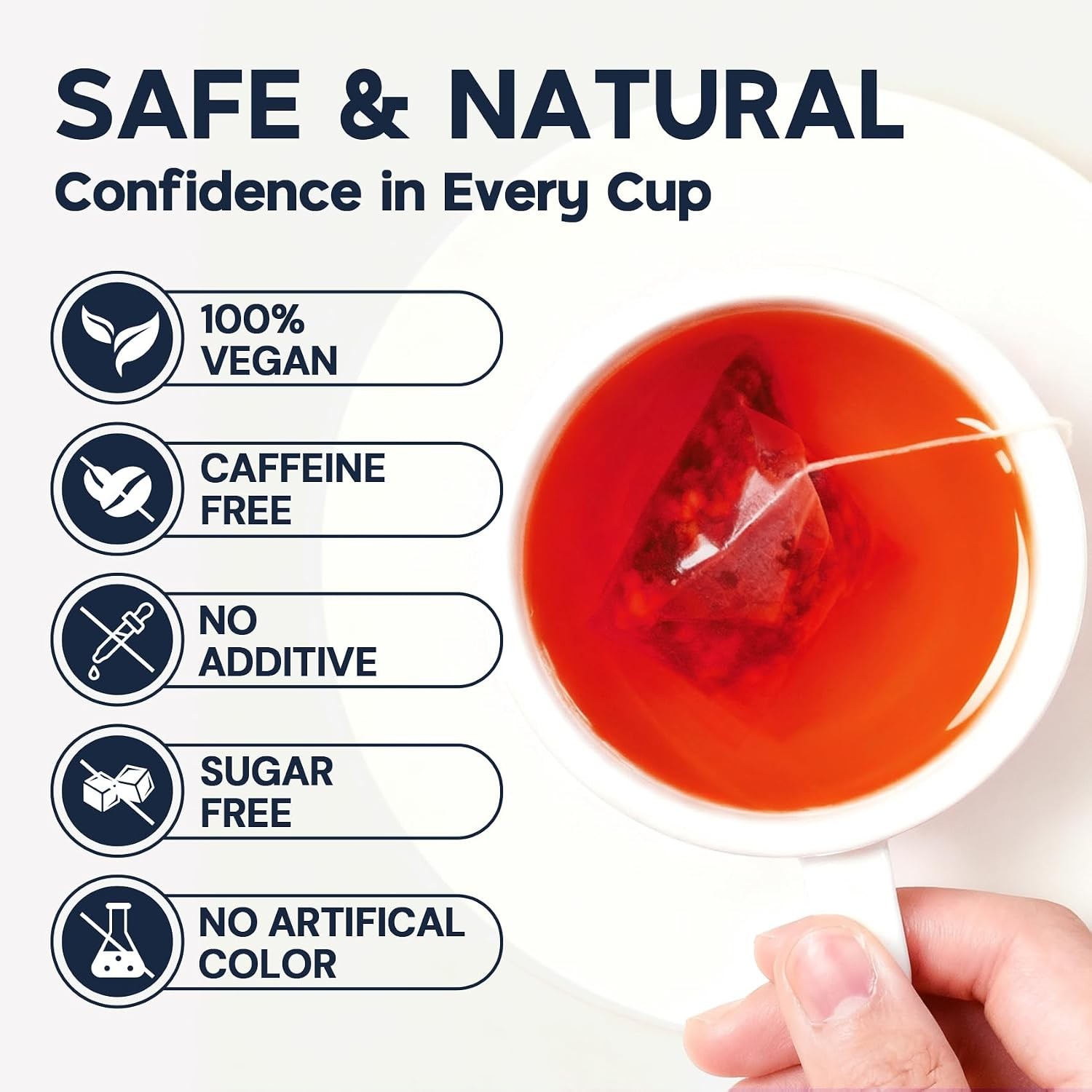 Hibiscus Tea Bags, Hibiscus Flower Herbal Tea – Rich in Vitamin C, Caffeine