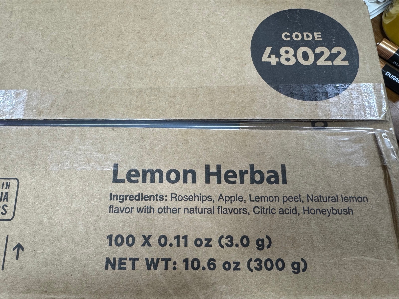 100x .11oz Bright Tea Lemon Herbal Rails 48022 BB 5/3/2026 Herbal Tisane No caff