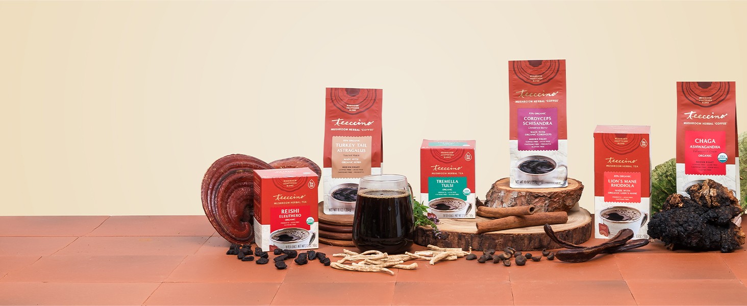 Chaga Ashwagandha Tea – Butterscotch Cream – 10 TeaBags – Organic Mushroom