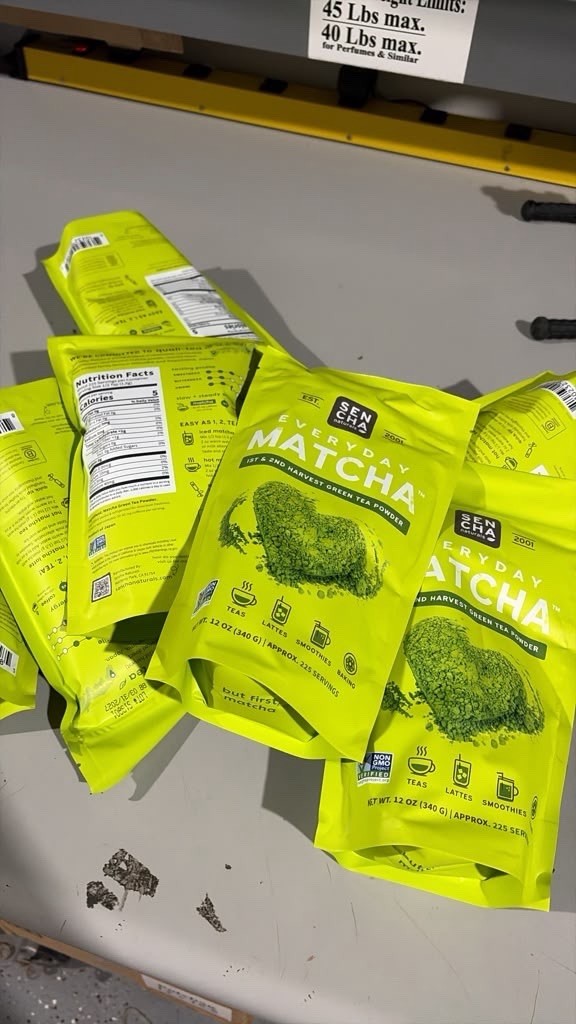 Sencha Matcha Green Tea Powder ceremonial Bags Latte Japanese 12 oz Te Verde