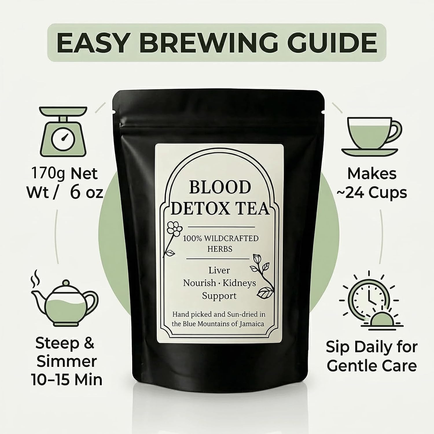 Blood Detox Tea Jamaica, Blood Detox Tea From Jamaica With Lotus Flower Flagweed