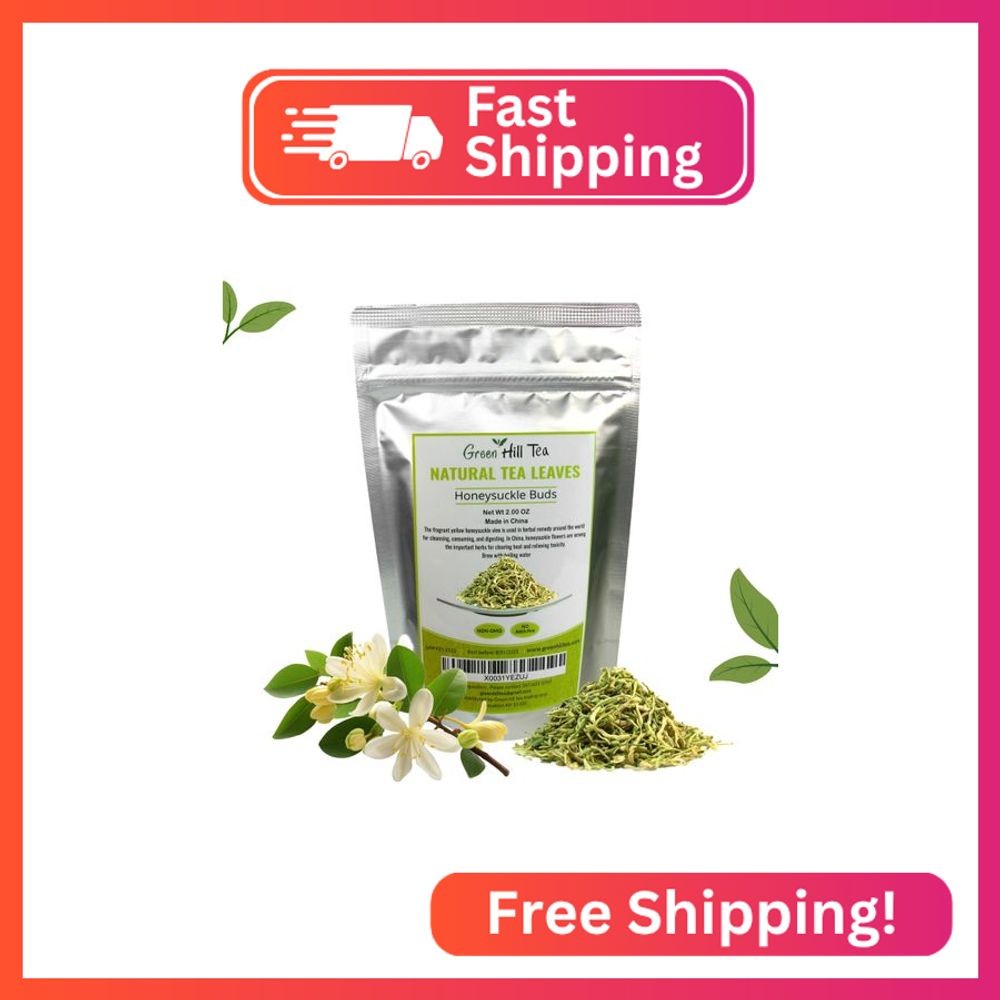 Greenhilltea traditional health herbs 2 OZ (56grams), Honey suckle dried herbal