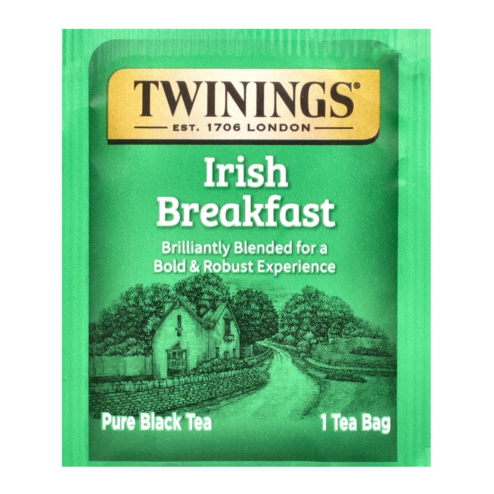 Pure Black Tea, Irish Breakfast, 50 Tea Bags, 3.53 oz (100 g)
