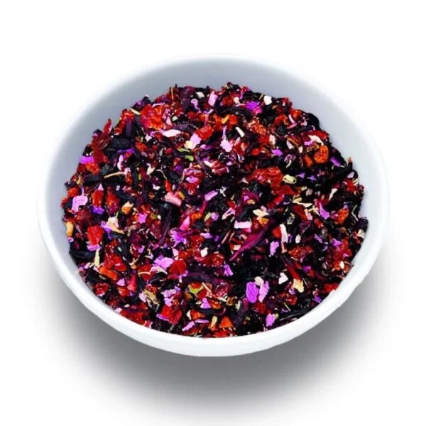 Ronnefeldt Leafcup® Rosy Rose Hip. 15 Premium fruit tea bags. Made in Germany