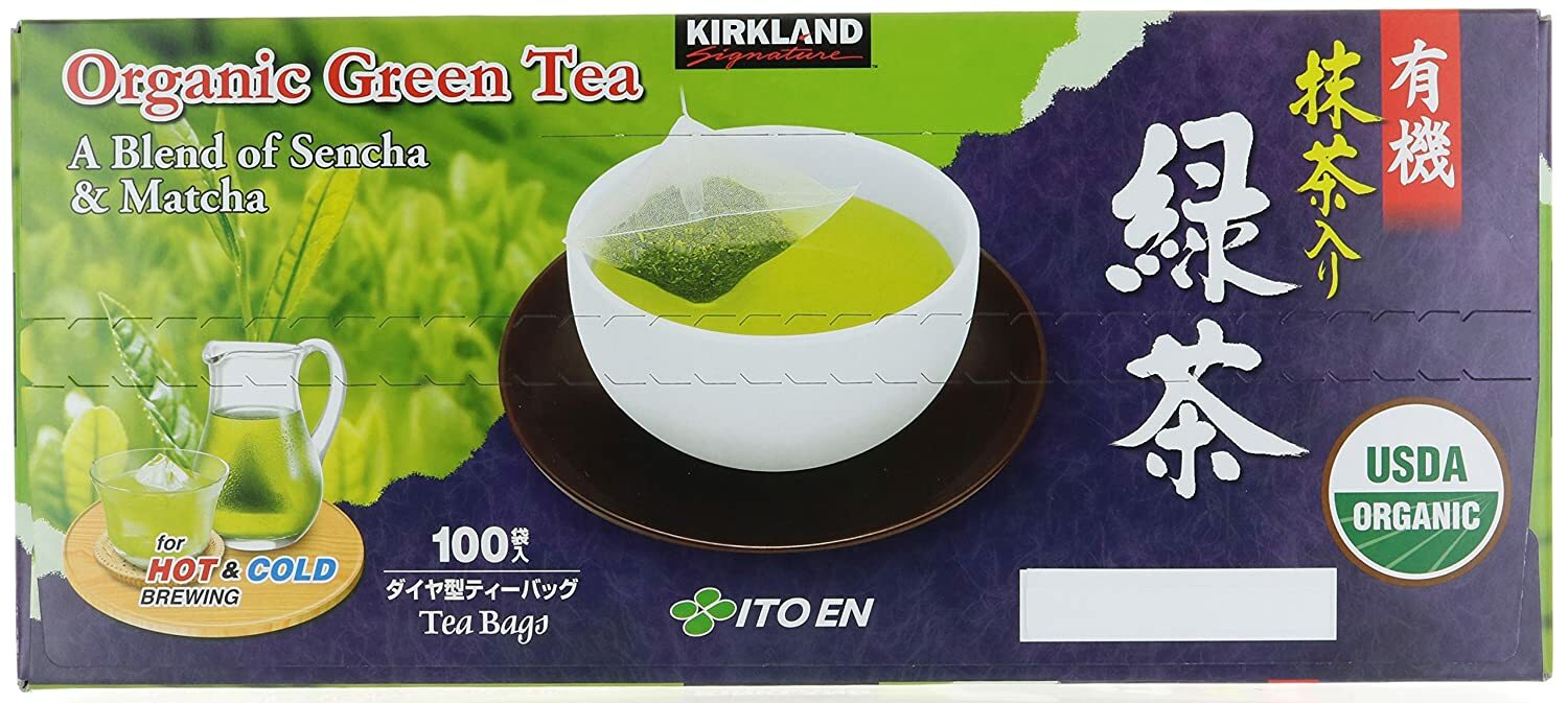 Kirkland Signature Ito En Matcha Blend 100% Organic Japanese Green Tea 100 bags