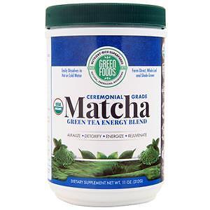 Green Foods Matcha Green Tea Energy Blend – Ceremonial Grade 11 oz