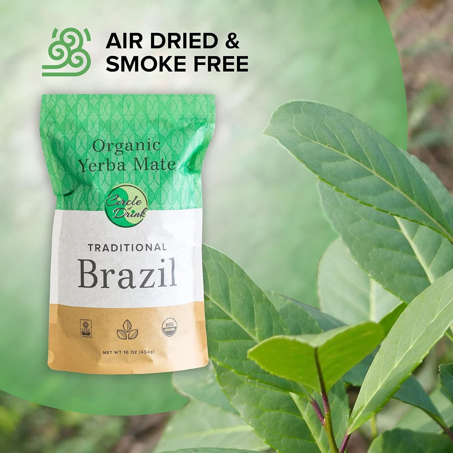 Brazil Traditional Yerba Mate Tea – 100% Certified Organic – Rainforest Shade Gr