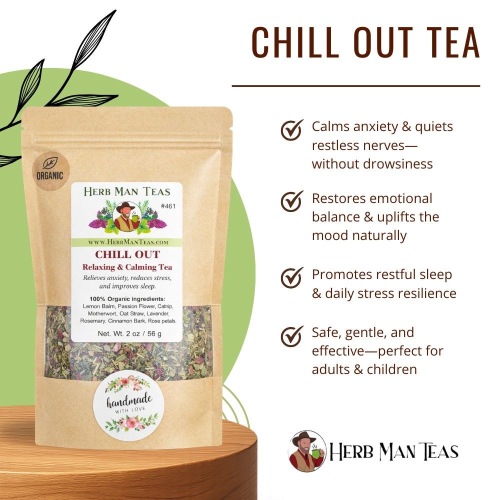 CHILL OUT TEA – Best Relaxing Tea to reduce Stress & anxiety by master herbalist