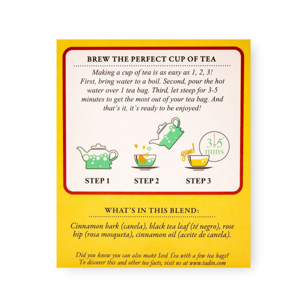 TADIN CINNAMON BLEND HERBAL TEA 24 BAGS