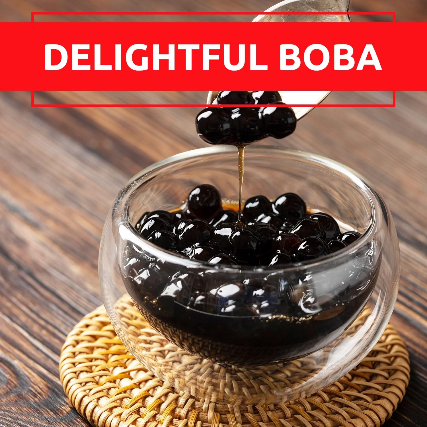 Fanale Brown sugar Popping Boba Pearls, Vegan, Non GMO, Gluten Free, Fat Free…